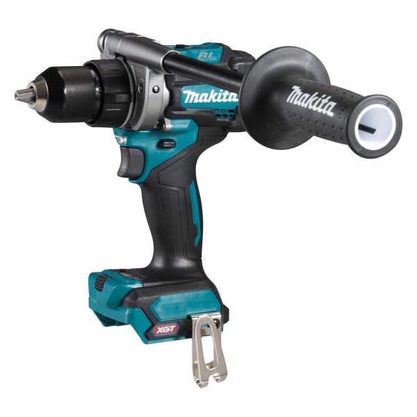 Shows the side phot of a makita drill with extended handle